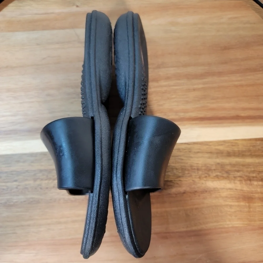 Okabashi Cruise Women's Slide Sandals Made in USA Black Size Small - 5/6